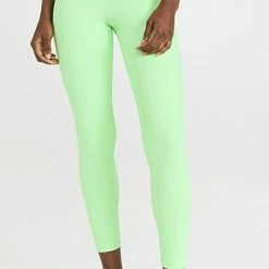 Promo 👏 All Access Rib Center Stage Leggings Lime Rib 👍
