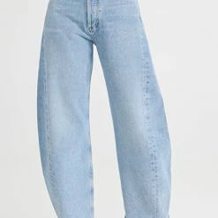 Deals 👍 AGOLDE Luna Pieced High Rise 👖 Jeans Void 😀