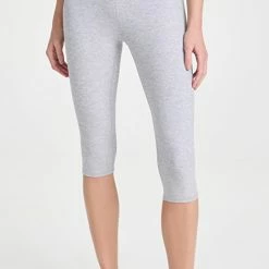 Wholesale 🤩 Alo Yoga Alosoft Iconic 90's Capris Athletic Heather Grey ⭐