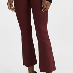 New 🎁 DL1961 Bridget Boot High Rise Instasculpt Crop 👖 Jeans Ruby (Ultimate 🧥 Coated) 😀