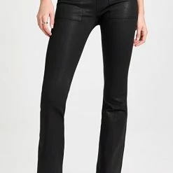 Promo ✔️ FRAME Le Flare De Francoise 👖 Jeans Noir 🧥 Coated 🔥