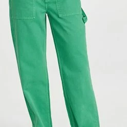 New 🎁 Good American Good '90s Carpenter 👖 Jeans 🌞 Summer Green002 🔥