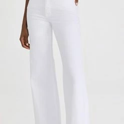 Buy ❤️ Good American Good Waist Palazzo 👖 Jeans White001 💯