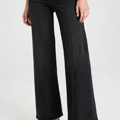 Outlet ✔️ Good American Good Waist Palazzo 👖 Jeans Black289 🌟