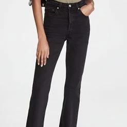 Cheapest 👍 Levi's Ribcage Boot 👖 Jeans Black Bayou ML ⭐