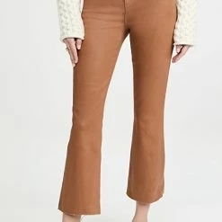 Best deal 💯 L'AGENCE Kendra High Rise Crop Flare 👖 Jeans Java 🧥 Coated 🥰