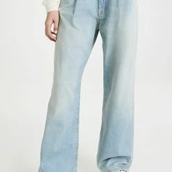 New ✨ R13 Damon Pleated Wide Leg 👖 Jeans Lennon Blue 😉