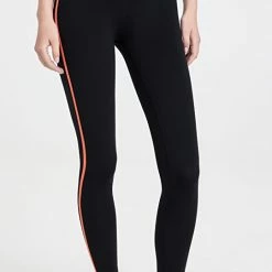 Brand new 🛒 Splits59 Amber Airweight High Waist 7/8 Leggings Black/Mandarin 😍