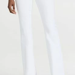 Budget 😀 SPRWMN Micro Flare 👖 Jeans White ⭐