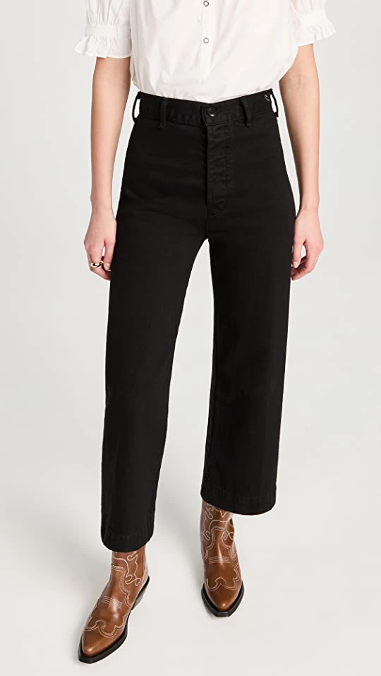 Discount 😍 THE GREAT. The Seafair 👖 Jeans Black 🔔 3 Discount 😍 THE GREAT. The Seafair 👖 Jeans Black 🔔