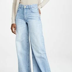 Buy 🎁 Triarchy High Rise Wide Leg 👖 Jeans Light Indigo 🔔