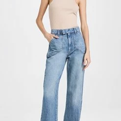 New 🔥 Triarchy Ms. Keaton Farmstand 👖 Jeans Medium Indigo 🎉