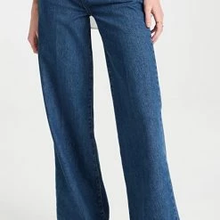 Promo ⭐ Triarchy Ms. Onassis Manhattan High Rise Wide Leg 👖 Jeans Medium Dark Indigo 😉