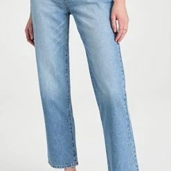 Flash Sale 🤩 Ms. Triarchy Cinched High Rise Straight Leg 👖 Jeans Vintage Light Indigo 💯