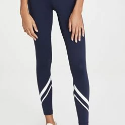 Best deal 🎁 Tory Sport High-Rise Weightless Chevron Leggings Tory Navy/Snow White 🔥
