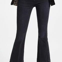 Promo 😀 Veronica Beard Jean Carson High Rise Ankle Flare 👖 Jeans Washed Onyx ⭐