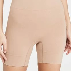 Hot Sale ๐ Yummie Bria No Roll Wide Hem Shorts Almond ๐ฏ